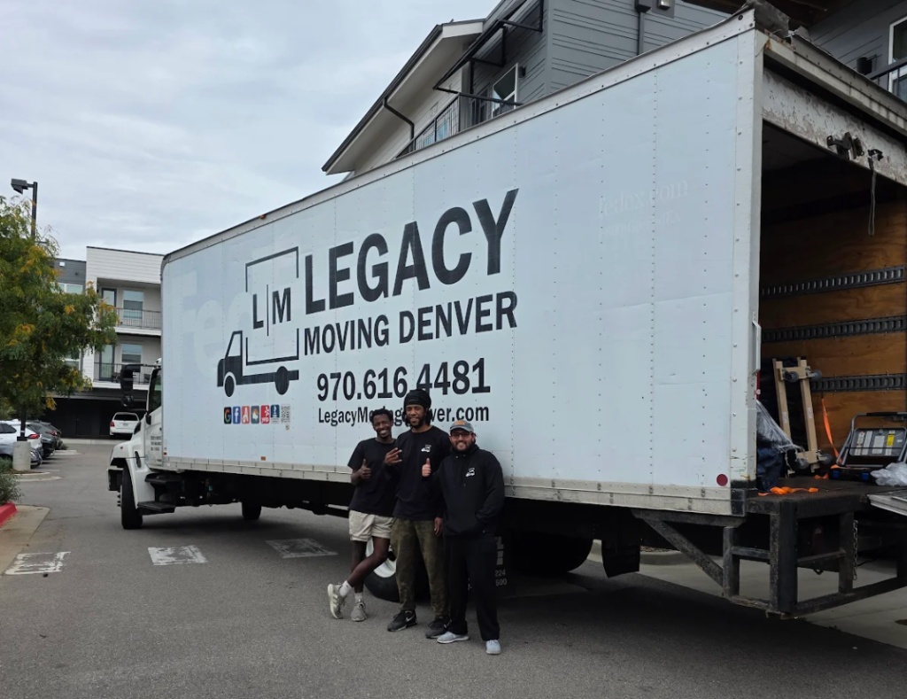 Legacy Moving Denver crew with truck