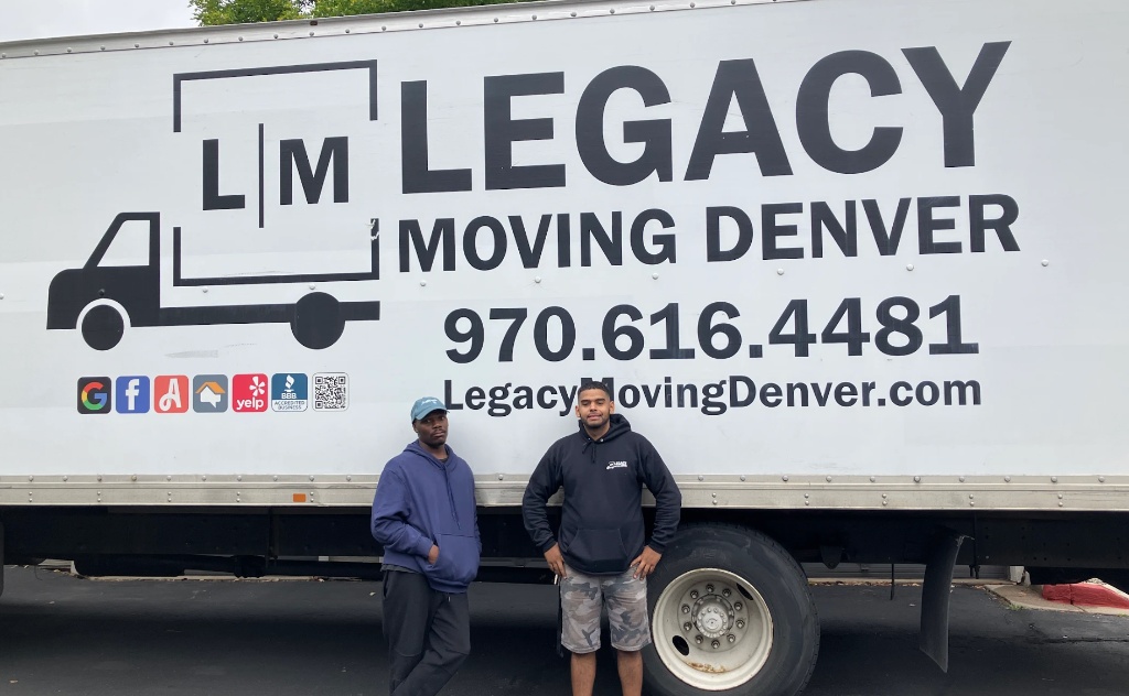 Legacy Moving Denver two movers with truck